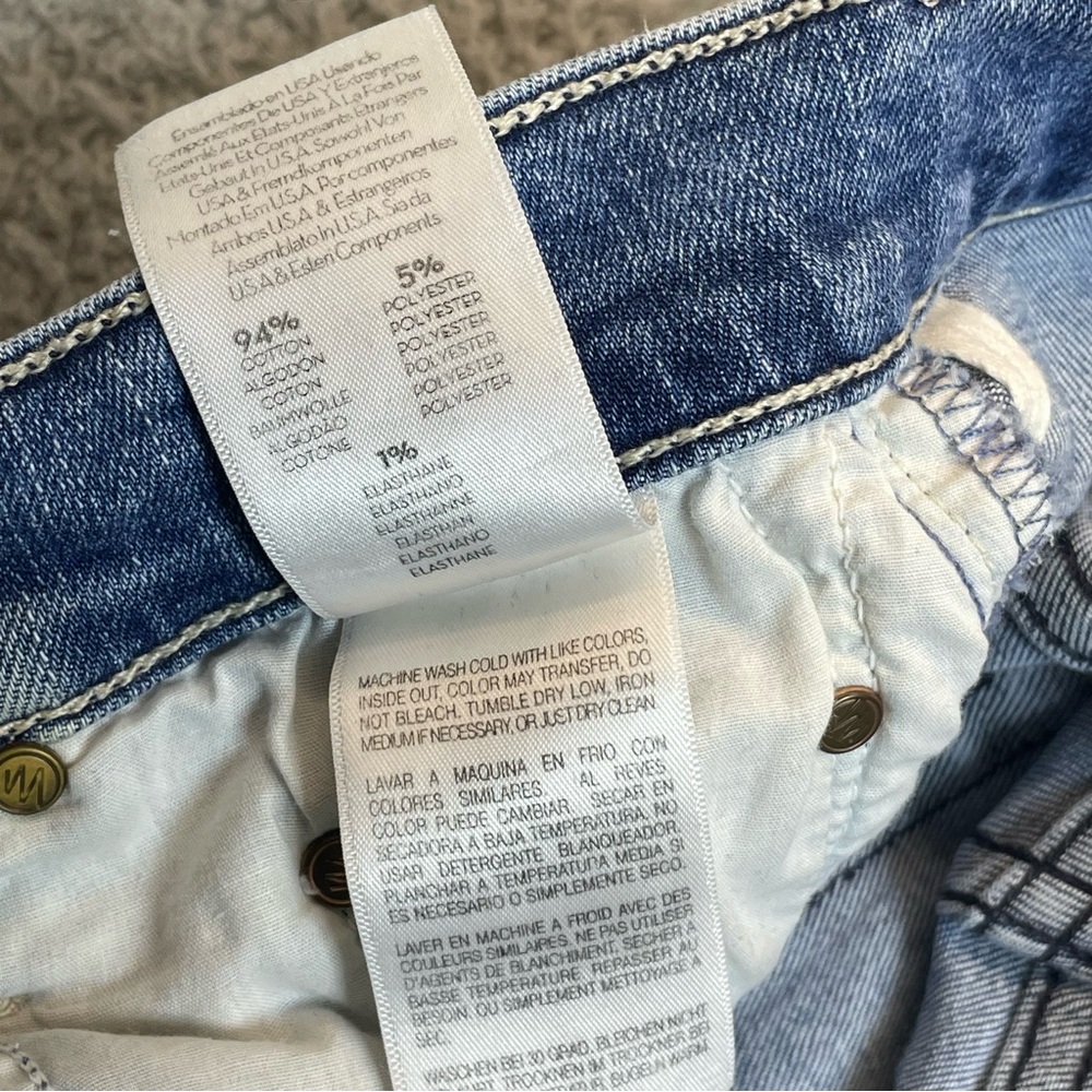 MOTHER Jeans size 24 The Pixie Insider Ankle The Group Bathing Wash Button Fly - Picture 9 of 16